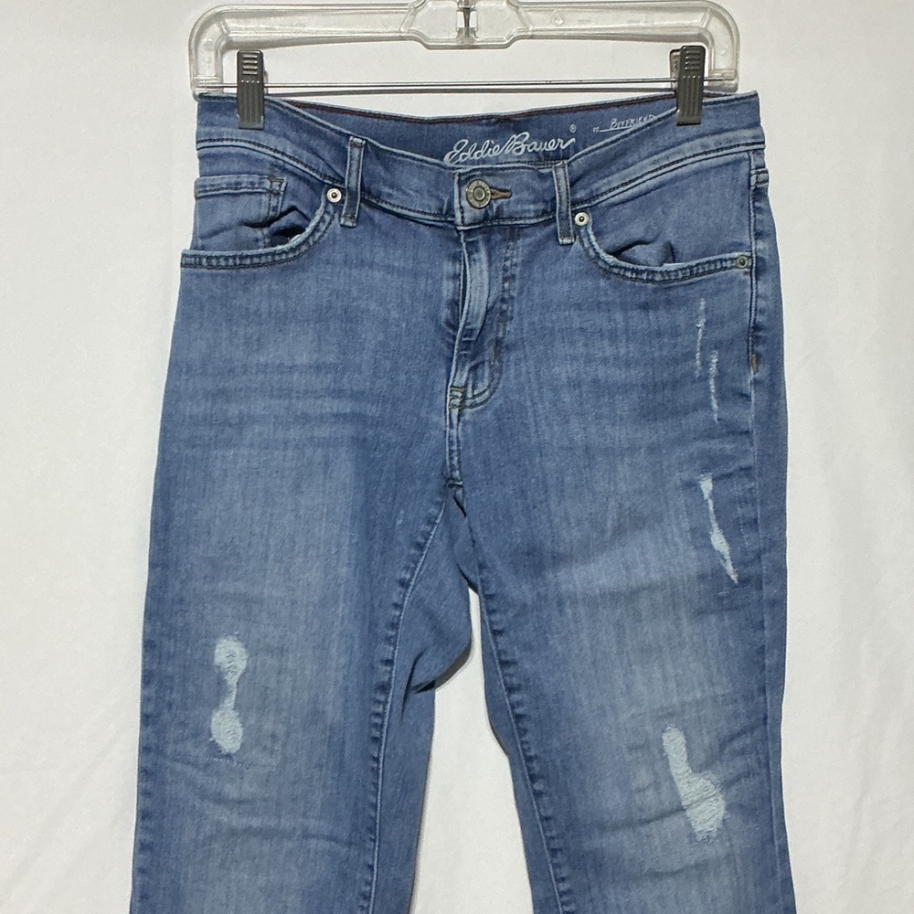 Eddie Bauer Boyfriend Slim Women’s Distressed Jeans Sz 6 - Picture 2 of 7